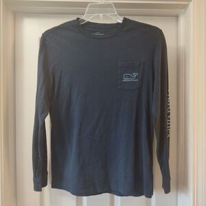 Vineyard Vines Blue Long Sleeve‎ Shirt Kid's Size XL (18)